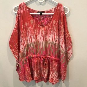 NWOT express satin tunic blouse